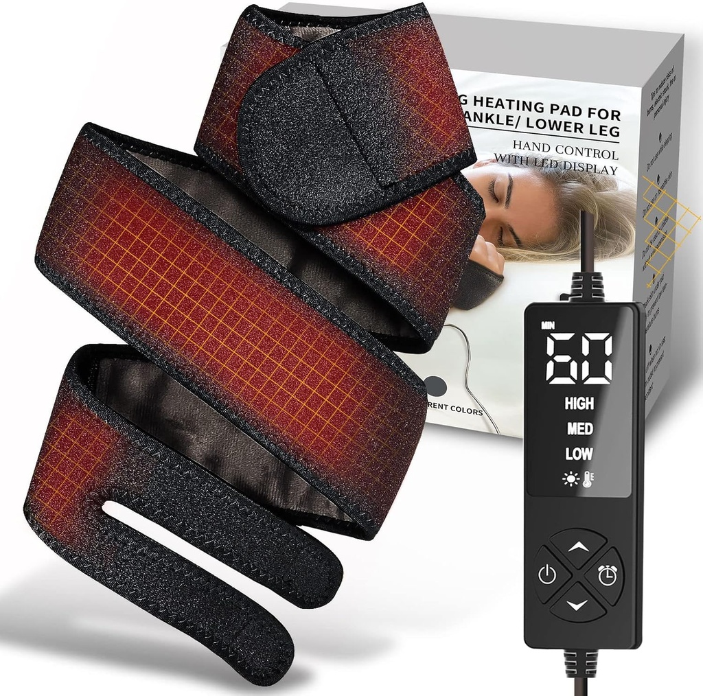 Lang liten oppvarming pad for hender Wrist Arm Elbow smerte relief, Heated Wrap for golfspillere Tennis Elbow, Cubital Carpal Tunnel, Knee Joint Arthritis Ben Ankel Plantar Fassilitis, Achilles Tendonitis