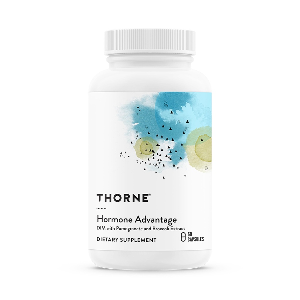 THORNE - Hormone Fordel - Estrogen Support & Hormone Balance for Menn og kvinner * - Med DIM & Pomegranate Extract - Gluten, Dairy & Soy-Free - 60 Serveringer