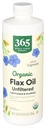 365 av hele matmarkedet, økologisk Flax olje høy lignan, 24 Fl Oz