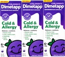 Barnas Dimetapp® Cold & Allergy Liquid – Grape Flavor, alkoholfri, 8 fl oz - 3 pakke