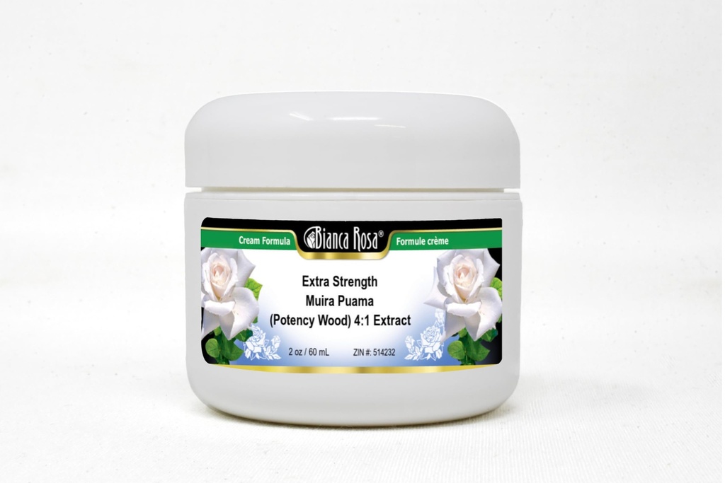 Bianca Rosa Extra styrke Muira Puama (Potency Wood) 4:1 Ekstrakt krem (2 oz, ZIN: 514232)