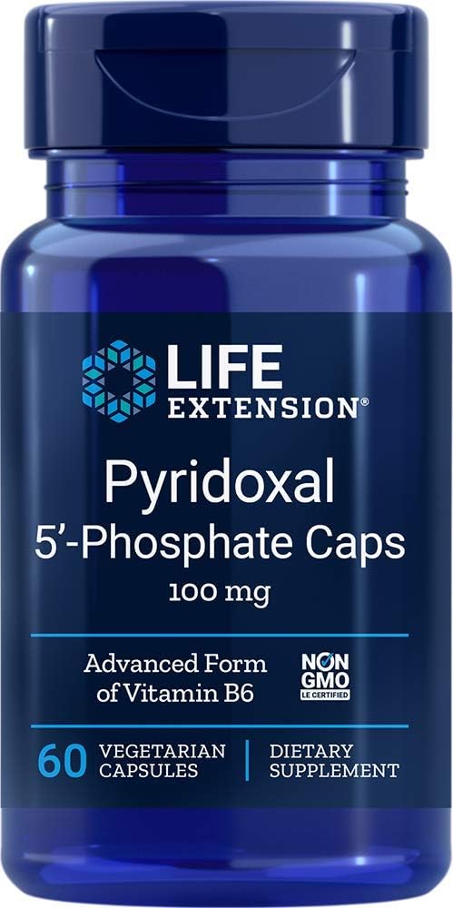 Livsforlengelse Pyridoksal 5-fosfat 100 Mg vegetariske kapsler, 60-fylke (120)