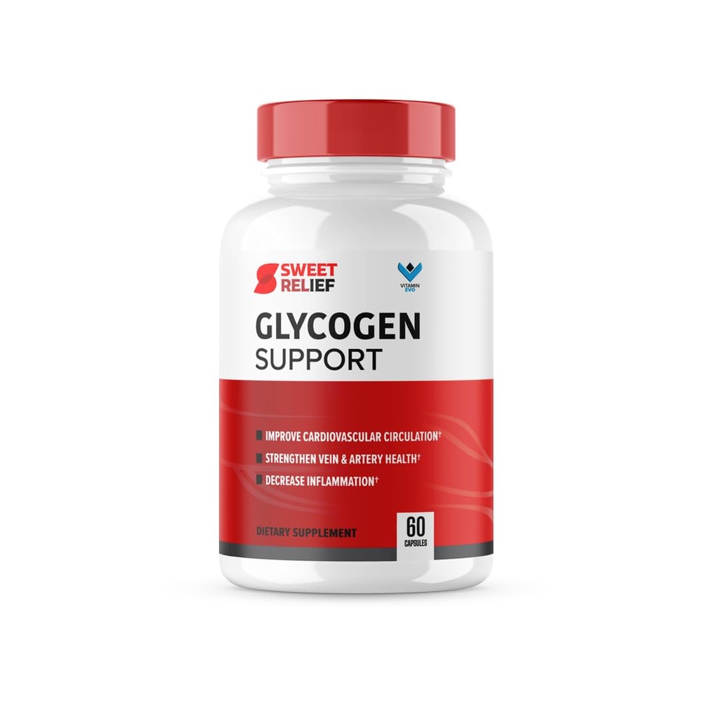 Sweet Relief Glycogen Support - SweetRelief Blood Vessel Cleaner, Sweet Relief Capsules, Advanced Formula Glyco Optimizer, Sweet Relief anmeldelser (60 Kapsler) 1 måneds forsyning