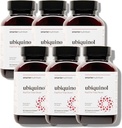 SMARTERNUTRITION Ubiquinol 100mg + Naturlig plantebasert Complete Omega 3 6 9 - Klinisk studert Ahiflower® olje - Ultra Absorpsjon CoQ10 for hjertestøtte - Ikke-GMO - 360 Softgels[180-dagers forsyning]