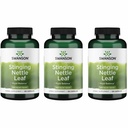 Swanson Stinging Nettle Leaf (Urtica Dioica) - Herbal Supplement som fremmer urinveistrakter og pustende helse - kan støtte sunn flytende balanse - (120 kapsler) (3 pakke)