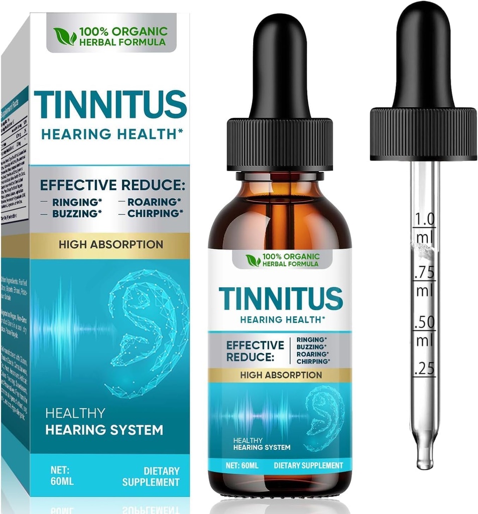 Tinnitus lindring for ringing øre, naturlig ørering relief for tilstoppede øre, redusere ørestøy for kvinner