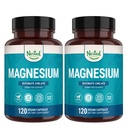 Nest Naturals Magnesium Glycinate Chelat - 200 mg Chelated Magnesium Supplement for muskelkramper, avslapning og søvnstøtte - 100% Albion TRACCS Buffered Magnesium Glycinate - 240 Vegan Capsules