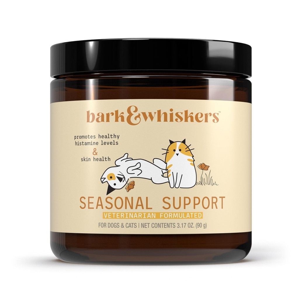 Bark & Whiskers sesongstøtte, 3.17 Oz. (90 g), 90 Scoops, antioksidant og immunstøtte, veterinærformulert, ikke-GMO, Dr. Mercola