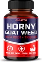 Horny Goat Weed Supplement med L-Arginine Tribulus Terrestris Maca Root Tongkat Ali - Mannlig energi, styrke og minne støtte (90 greve av 1))