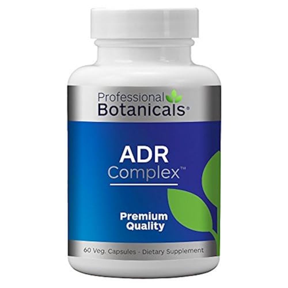 Profesjonelle Botaniske Adrenal Complex Supplement - støtter sunn adrenal funksjon, stress relief og energinivå - 90 vegetariske kapsler