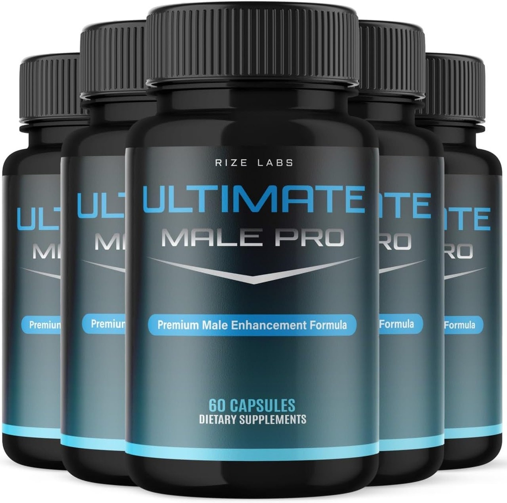 (5 Pack) Ultimate mannlige Pro Kapsler for menn, Ultimate mannlige ekstremt kosttilskudd, all-naturlig støtte for en sunn aktiv livsstil, UltimateMalePro anmeldelser (300 kapsler)