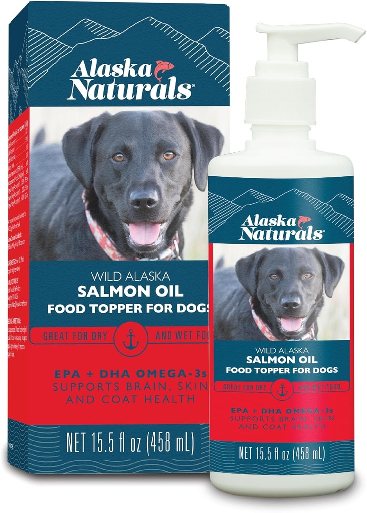 Alaska Naturals Wild Alaska Salmon Oil Food Topper for hunder