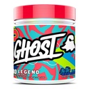 GHOST Legend Pre-Workout pulver, blå bringebær - 30 Serveringer - Forhåndsarbeid for menn og kvinner med Choline, L-Citrulline, & Beta Alanine for energi og fokus