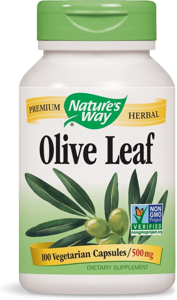Naturens måte Olive Leaf, 100 kapsler (pakke med 2)