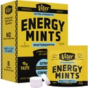 Viter Energi Koffein Mints 80 mg Ekstra styrke - 90 stykker koffeinert med B-vitaminer. Sukkerfri vegansk puste Mint. Energize Nootropic Focus Booster for rask varsling (Wintergreen Flavor, 30 Pack)