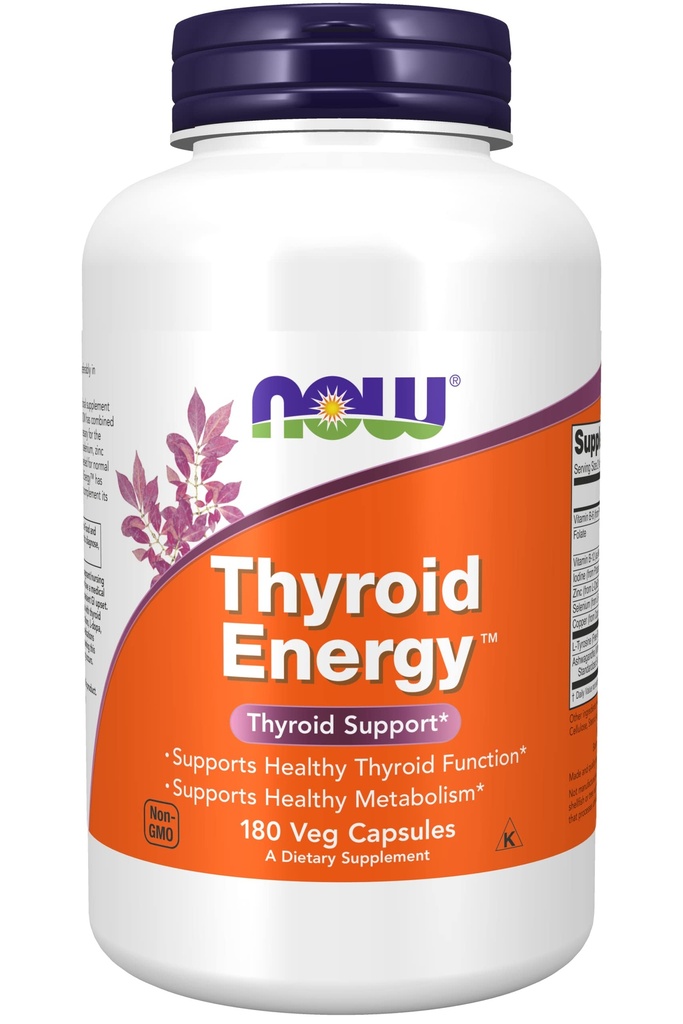 Nå Matvarer: Thyroid Energi, 180 Vcaps (Pack of 2)