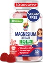 Magnesium Gummies for barn og voksne - 500 mg - Rolig Magnesium Chews - Magnesium Citrate Chewable Supplement for Mood & Muscle Support