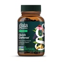 Gaia Herbs Quick Defense - Fast-Active Immune Support Supplement* - Echinacea, Black Elderberry, Ginger & Andrographis - 40 Vegan flytende Phyto-Capsules (4-dagers forsyning)