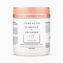 JSHelse Vitalitet X + kollagen - Skjønnhetspulver Supplement med Aloe Vera Silica og vitaminer C & E til nourisk hår hud og negler (180g)