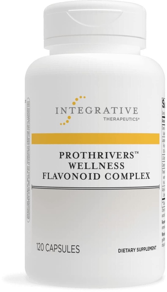 Integrative Therapeutics ProThrivers Wellness Flavonoid Complex - støtter sunne antioksidant baner* - Med CoQ10, Curcumin ekstrakt, grønn te ekstrakt og L-Glutathione - Dairy Free - 120 kapsler