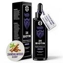 Biotin Konsentrasjon Beard Thickener & Softener - 2oz med Castor Olje, Rosemary Oil og vitaminer - Sandalwood Sent for menn