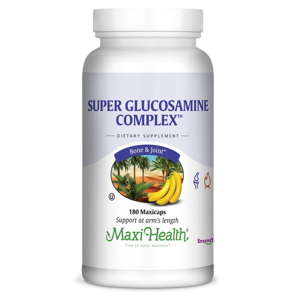 Maxi Helse Super Glukosamin Complex - Felles Formula - med MSM - 180 Kapsler - Kosher