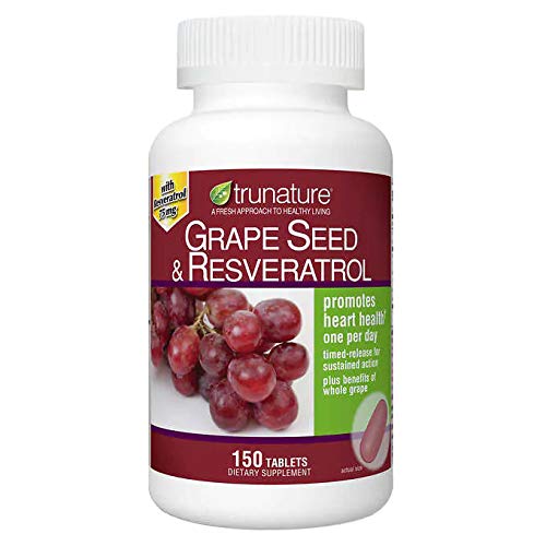 Trunature Grape frø og resveratrol 150 softgels, flaske