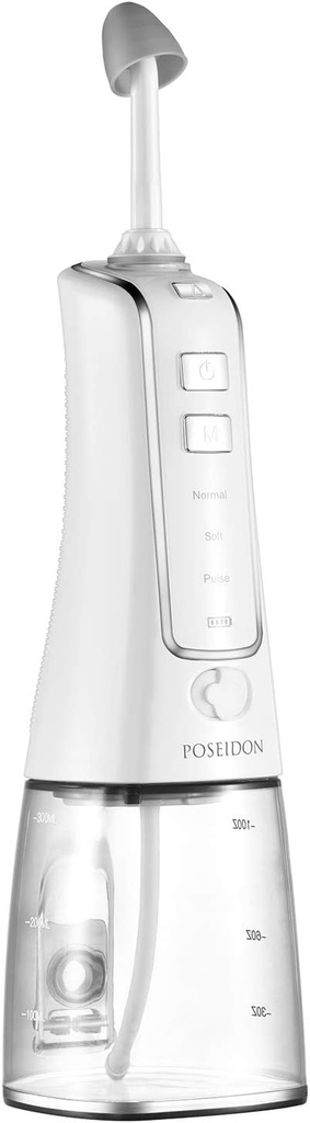Nasal Irrigator med bonus 30 saltpakker - Irrigering for Sinus Relief - Nese Cleaner Aspirator System - Vanntett - 3 trykk: Normal, myk, Pulse