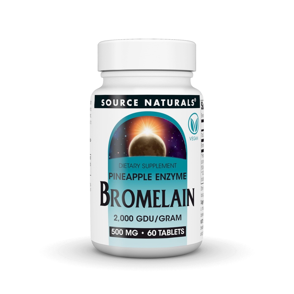 Kilde Naturals Bromelain, 2.000 GDU/GRAM, Pineapple Enzyme, 500 MG - 60 tabletter