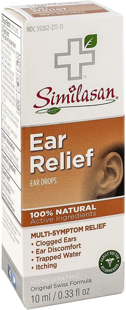 Similasan Earache Relief øredomper 10 ml (3 pakke)