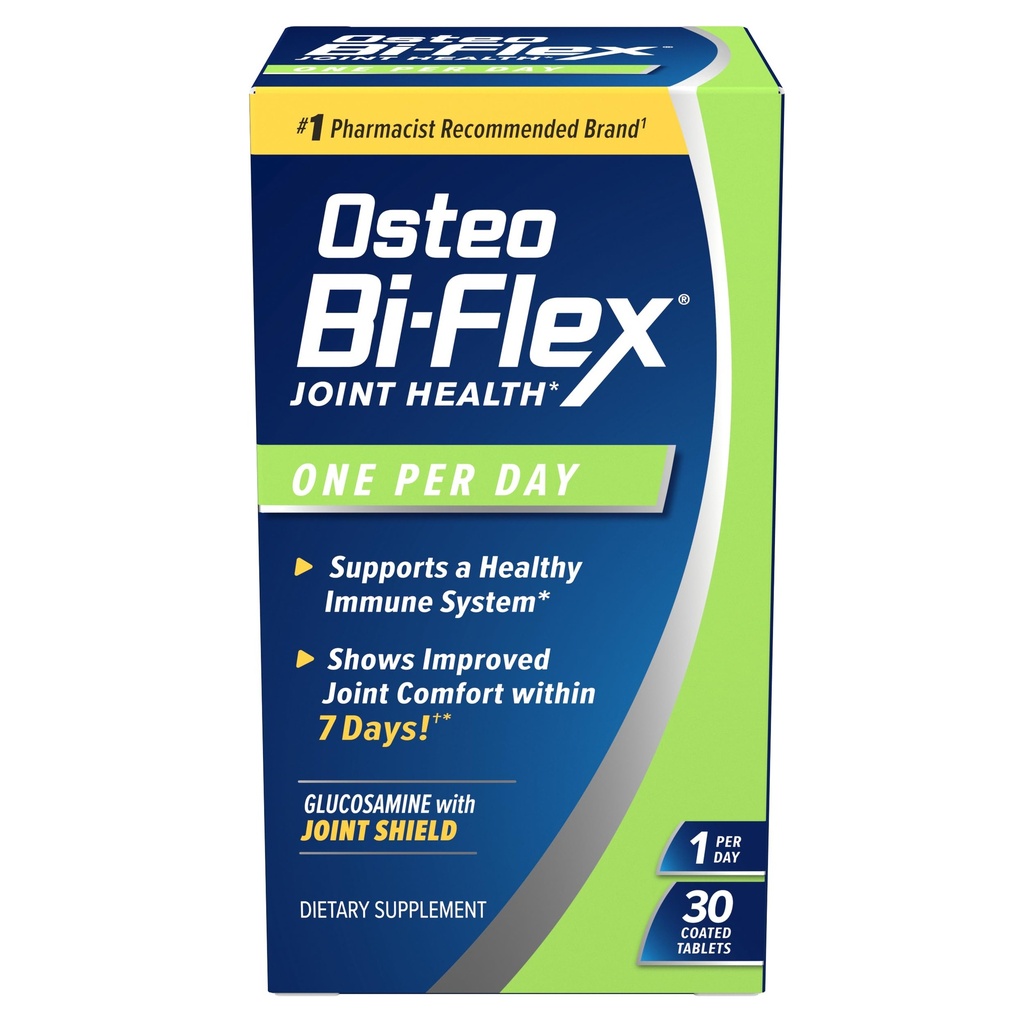 Osteo Bi-Flex én per dag, glukosamin felles helse supplement med vitamin D, 30 belagte tabletter