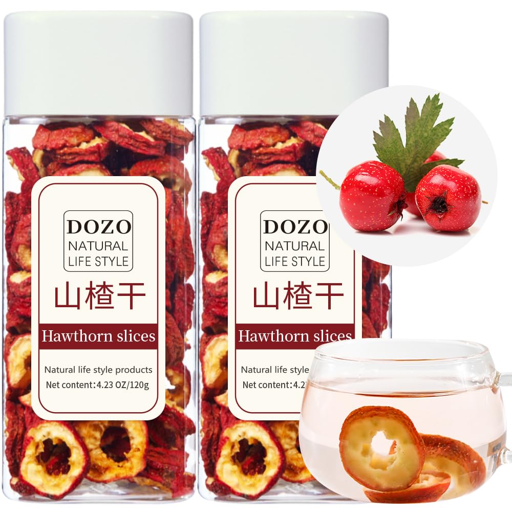 DOZO tørket Hawthorn Berries Hawthorn Berry te 8.46oz/240g Hawthorn Slices Shanzha 无 山 山 山