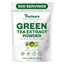 Purisure Grønn Te Ekstrakt | Powdered Te fra Premium Grønn Leaf | Unsweeted Vegansk Te for Latte & Smoothie Oppskrift | All-Naturlig Antioksidant Grønn Tepulver med EGCG & Polyphenoler | 500 Serveringer