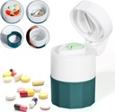 Piller Crusher og Cutter, Piller Grinder for små piller og vitaminer, Piller Crusher Grinder Fine pulver, 4-i-1 medisin Pulverizer Grinder, Piller med medisinsk lagring