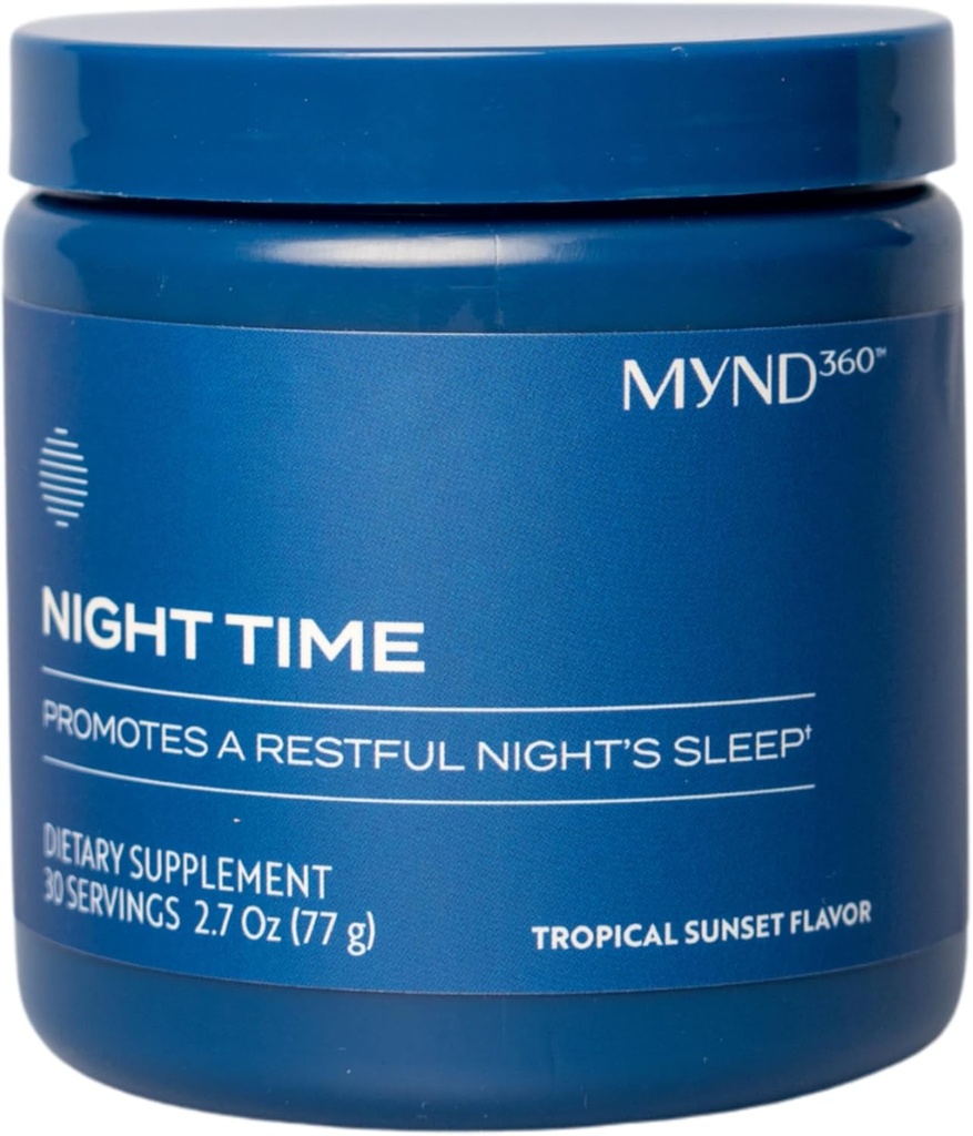 Nu Skin MYND360 Natt søvnhjelp | Magnesium og Melatonin søvn Supplement | Magnesium Citrat pulver | fremmer hvilefull søvn | Ikke-habiterende magnesium Supplement