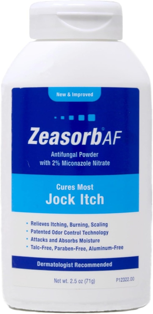 Zeasorb-AF Super Absorbent Antifungal behandling pulver for Jock Itch 2,5 oz (pakke på 11)