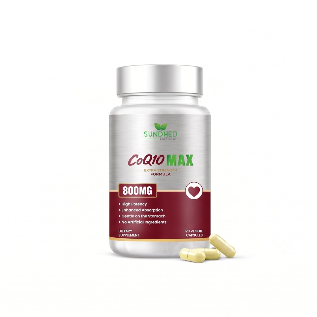 CoQ10 kraftig antioksidant (kapsler 800 mg 120 kapsler)