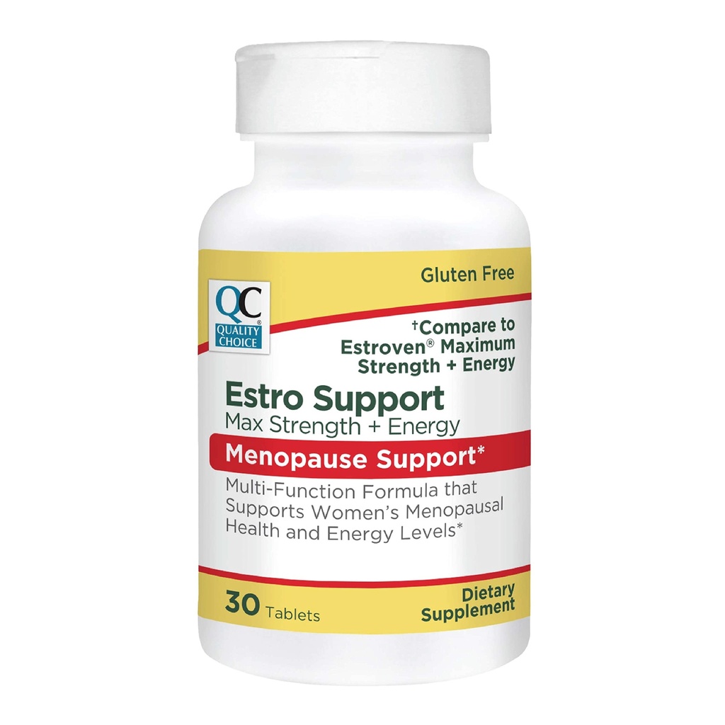 Kvalitetsvalg Estro Support Max + Energitabletter Menopause Support 30 Count