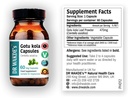 DR WAKDE'S Gotu kola Capsules (Mandukparni, Centella asciatia, 60 Veg Caps, Plantebasert Supplement, Ayurvedic Herb, Alle naturlige, Vegan)