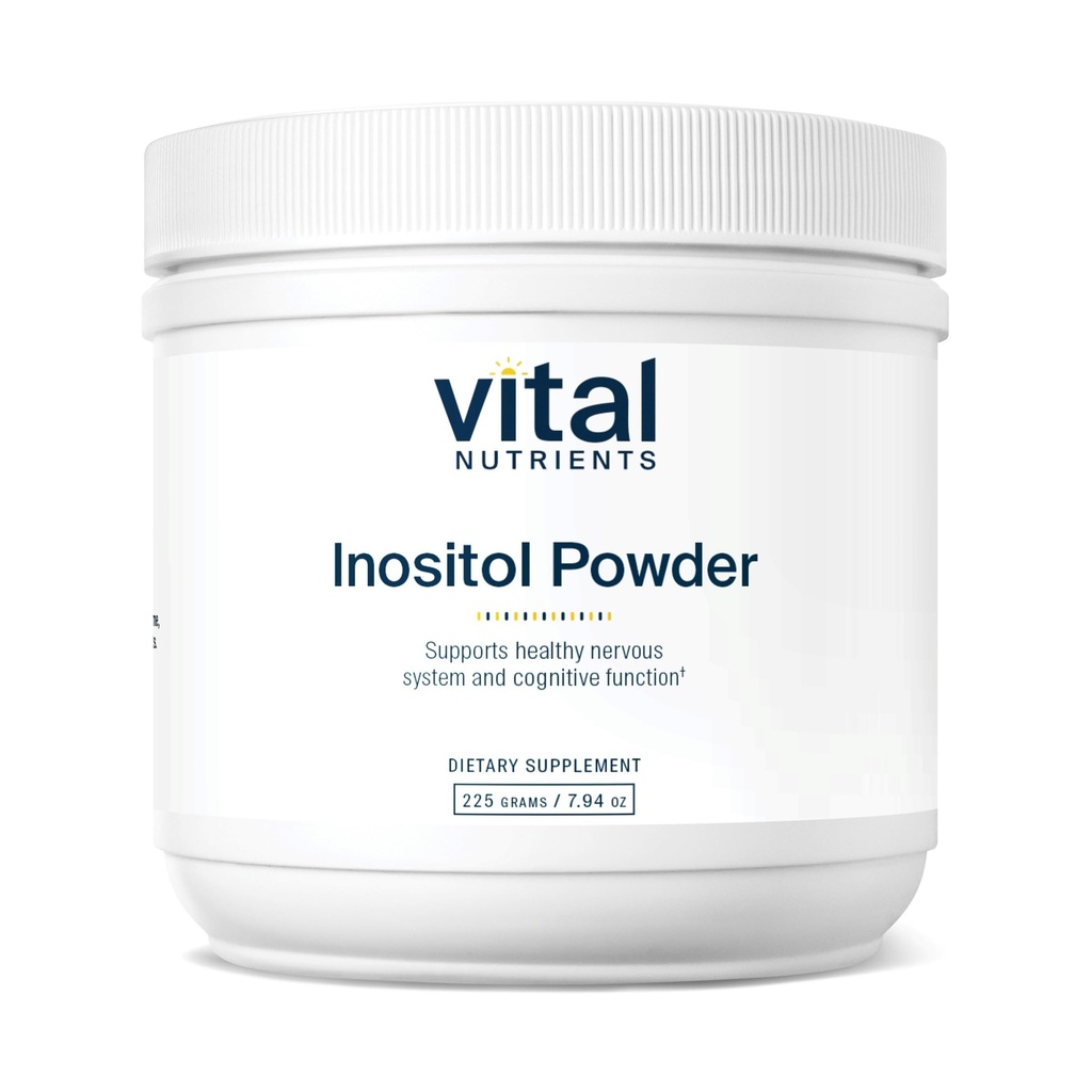 Vitale næringsstoffer Inositol pulver | Myo Inositol Supplement for kvinner og menn | støtter energi, nervesystem, metabolisme og ovarian funksjon * | Vegan, Gluten, Dairy, Soya Free | 56 Services