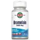 KAL Bromelain 500 mg, Digestion og felles støtte Supplement, Digestive Enzymer, Pineapple Extract, Rapid Disintegrasjon, Vegan, laget uten darlig eller soya, Lab verifisert, 60 serveringer, 60 tabletter