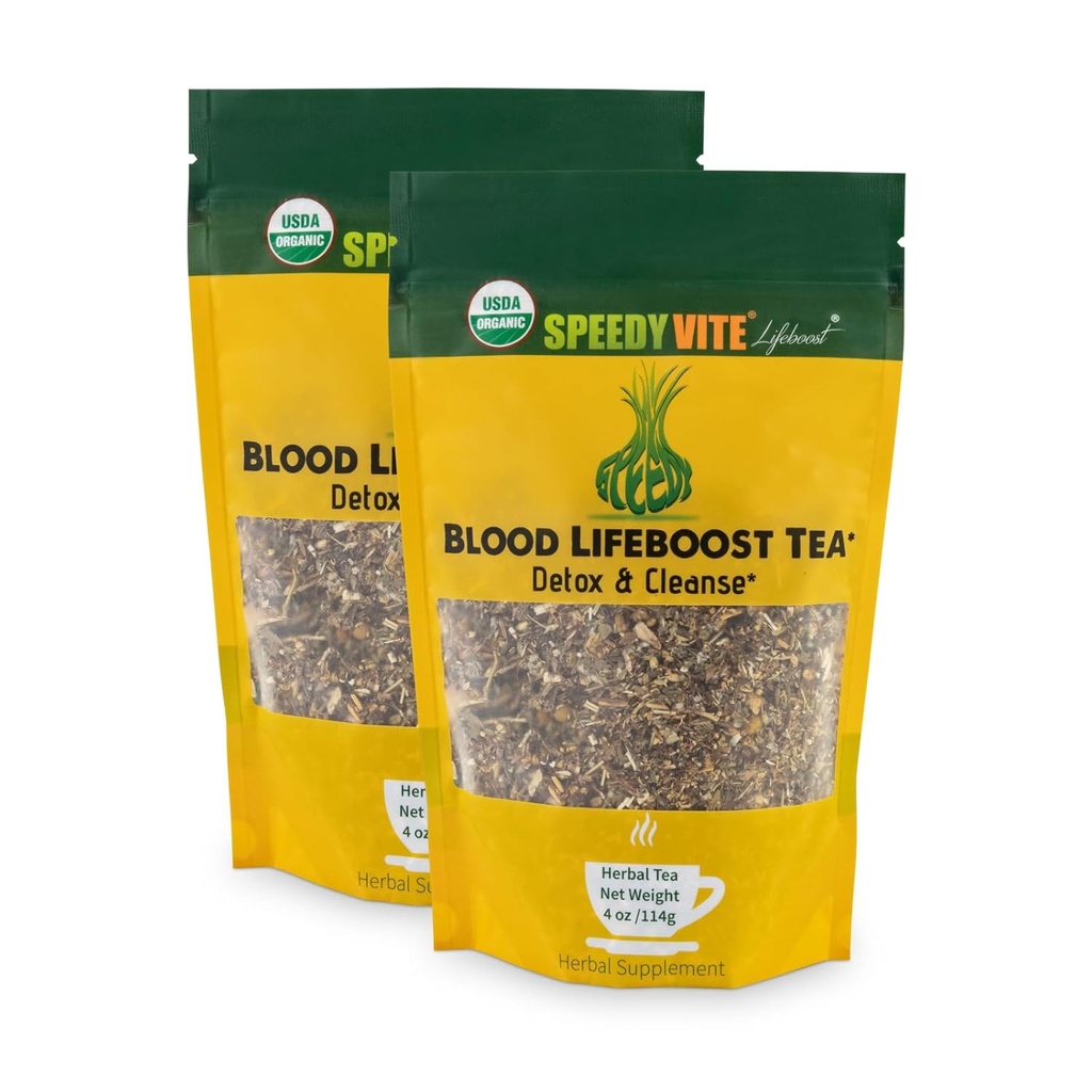 Blodrensende LifeBoost Te Organic-Cleanses & støtter naturlig fjerning av overflødig avfall kjemikalier fra blodstrømmen Echinacea Kamille. Herbal Supplement
