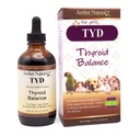 Amber NaturalZ TYD Thyroid Balance Herbal Supplement for hunder, katter, fugler, Guinea griser, og kaniner | Herbal Pet Supplement for Thyroid Helse | 4 Fluid Ounce Glass flaske | Produsert i USA