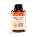NatureWise Vitamin E 400 IU Softgels (180mg DL-Alpha) - Dairy, Gluten og soya Gratis - Antioksidant-Rich Kosttilskudd for hud, hjerte og immun helsestøtte - 4-måneders Supply, 120 Count