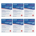 MAJOR Cough og kalde HBP-tabletter - Antihistamin og Cough Suppressant for personer med høyt blodtrykk - Dextromethorphan HBr, klorfeniramin maleat - 16 Count (6 Pack)