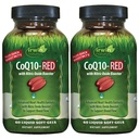 Irwin Naturals CoQ10-RED - 60 Liquid Soft-Gels, pakke med 2 - Avansert hjerte helse støtte med nitric Oxid Booster å støtte blodflow - 60 Total Services