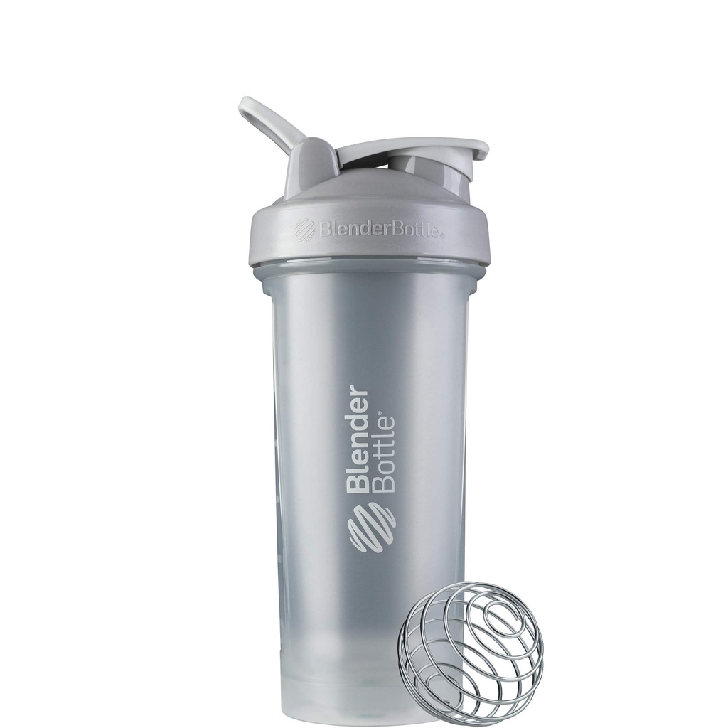 BlenderBottle Classic V2 Shaker flaske perfekt for proteinshake og pre trening, 28-Ounce, Pebble Grey