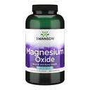 Swanson Magnesium Bone & Muscle Health Støtte 200 Milligram (2 Caps per 400 mg Serving Magnesium Oxid) 500 kapsler