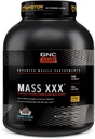 GNC AMP Mass XXX, klinisk bevist vekt gevinster protein pulver, forbedrer styrke, størrelse, 780 kalorier, 50g protein, mikroniserte aminosyrer, kreatin, Betain, cookies og krem, 13 serveringer, 6 SVG