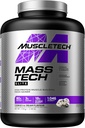 Mass Gainer Protein Pudder MuscleTech Mass-Tech Mass Gainer Whey Protein Powder + Muscle Builder Protein Powder Kreatin Kosttilskudd Cookies og Krem, 7 lbs (Package May Vary)